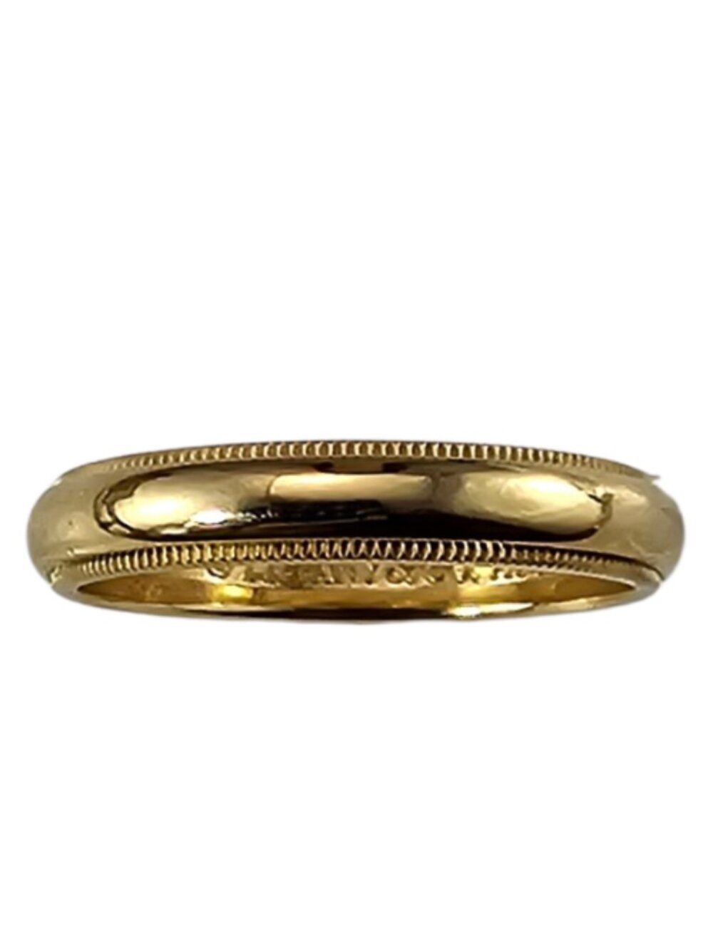 Tiffany & Co. 18K Yellow Gold Wedding Band Ring Size 9 #24957